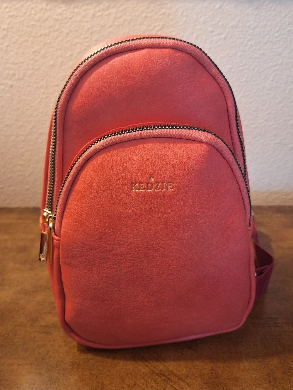 Kedzie Sunset Coral Women's Mini Shoulder Sling Backpack